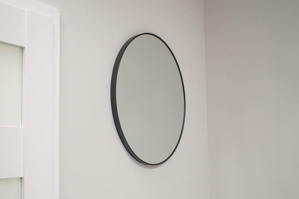 80cm Mirror, Black Frame