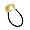 U-Shaped Minimalist Alloy Hair Tie with Bright Finish for Ponytails - European & American Style