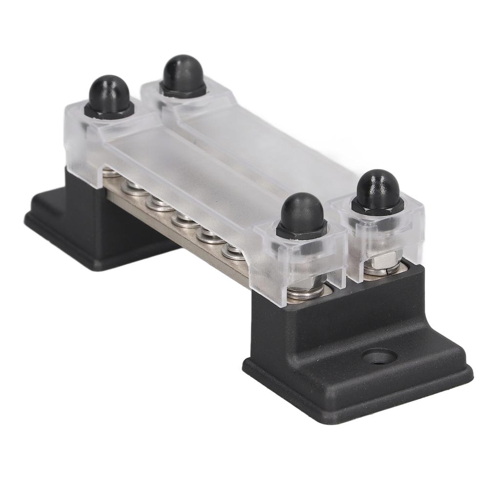 12 Post Power Distribution Block 48V 150A Dual Row Terminals Bus Bar with M4 Bolts M6 Stud