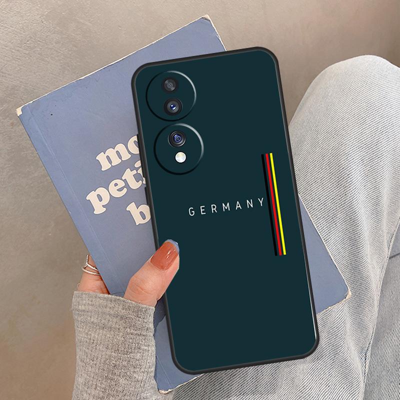 Germany Flag Emblem Case For Honor Magic 8 Pro 5 6 7 Lite Cover For Honor 400 200 90 70 50 X8a X8b X9a X9b X9c