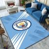 Manchester City Football Club Logo Patroon Tapijt, geschikt als antislip speelmat voor de woonkamer en slaapkamerbank