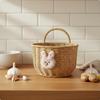 Gingers Garlic Storage Basket Easy To Hang Wall WallMounted Versatile Small Woven