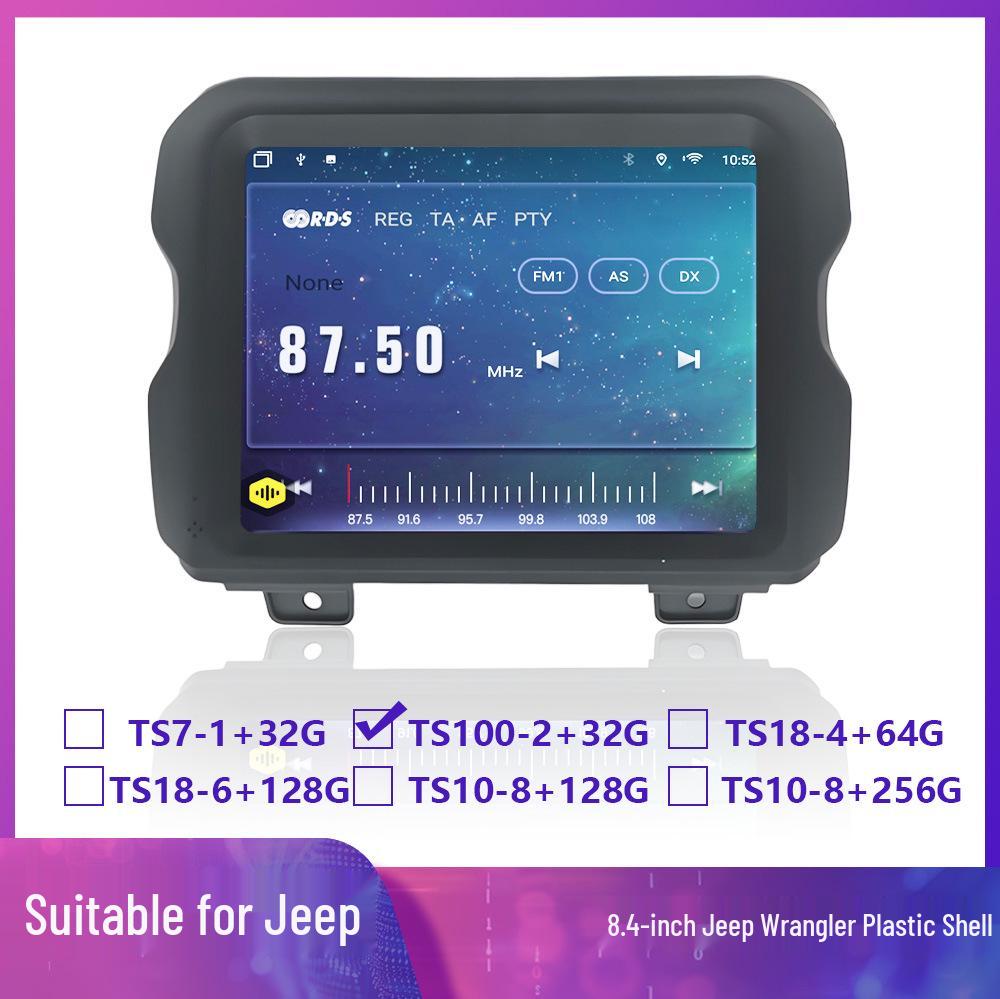 Android Large Screen GPS Car Navigation with Bluetooth & Wireless CarPlay for 2018 Jeep Wrangler