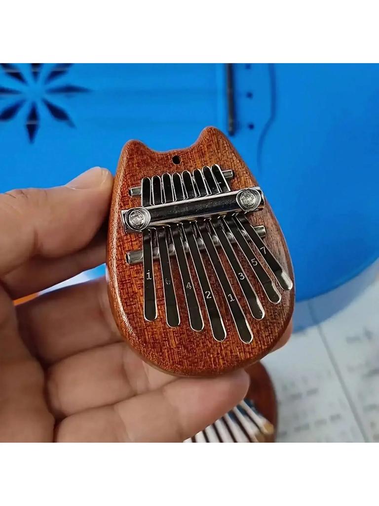 1pc-8 Key Mini Wooden Kalimba High Quality Exquisite Finger Thumb Piano Marimba Musical Good Accessory Pendant Gift