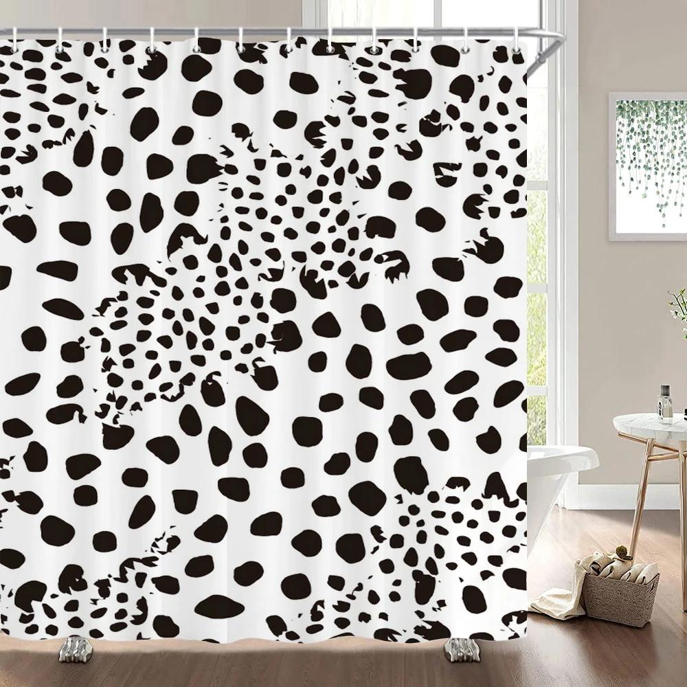 1 Pc Abstract Geometric Shower Curtains Bathroom Polyester Bath Curtains Printing Boho Shower Curtain Decor With Hooks Curtain
