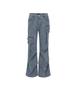 Women's Multi-Pocket High Waist Workwear Jeans - Autumn Loose Slimming Straight Leg, Versatile Wide-Leg Floor-Length Pants