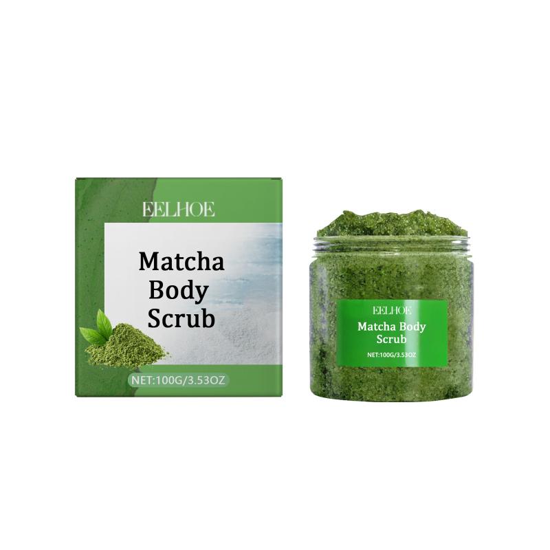 Eelhoe Matcha Sea Salt Scrub Cleanses, Nourishes, Hydrates The Skin, Moisturizes, Rehydrates, Exfoliates