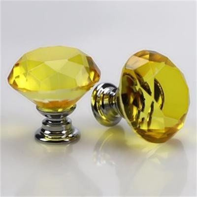 Cupboard Drawer Furniture Hardware Handle Transparent Small Handle Handle Screw Single Hole Crystal Color Diamond