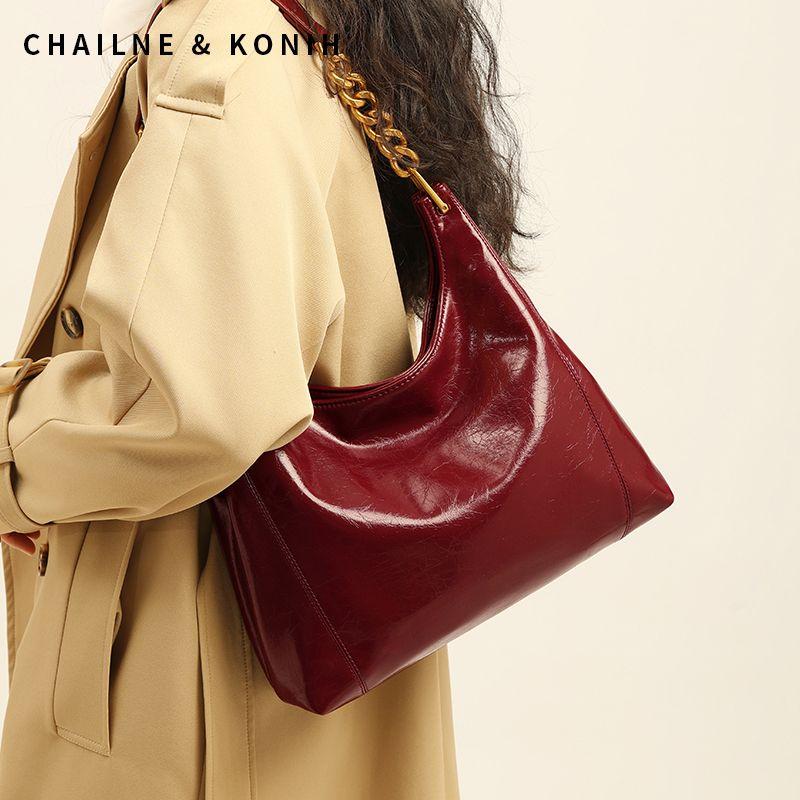 

Fancy Tote Bag Large Capacity Women Bags 2025 New Arrival Shoulder Underarm Bag Red Wedding Bag Bridal Bag Burgundy(Gift Bag)