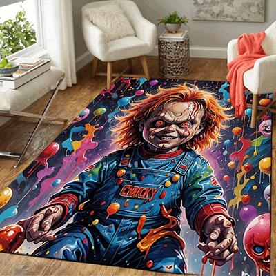 1pc Chucky Pattern Area Rug, Anti Slip Non Shedding Stain Resistant Carpet