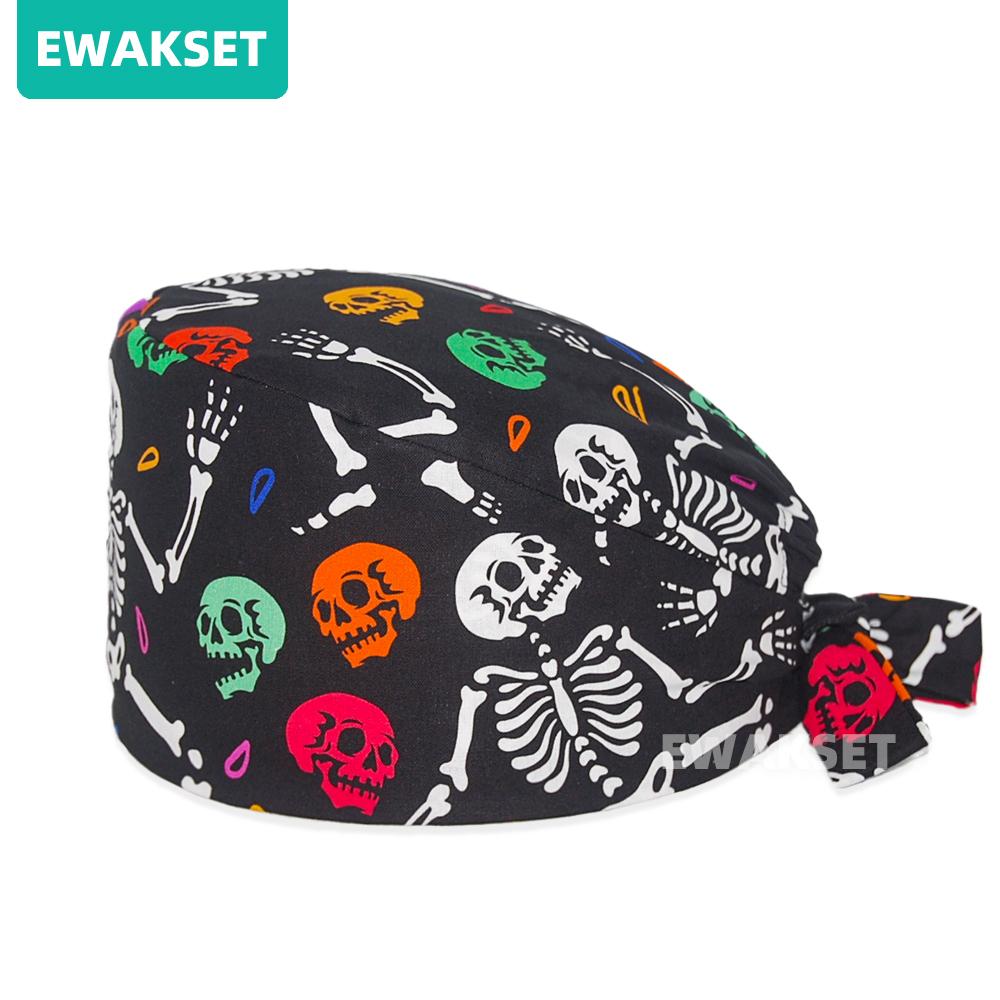 Dental Clinic Scrubs Caps with Sweatband Dentist Work Scrubs Beauty Work Hats Lab Nursing Scrubs Cap Gorro Enfermera