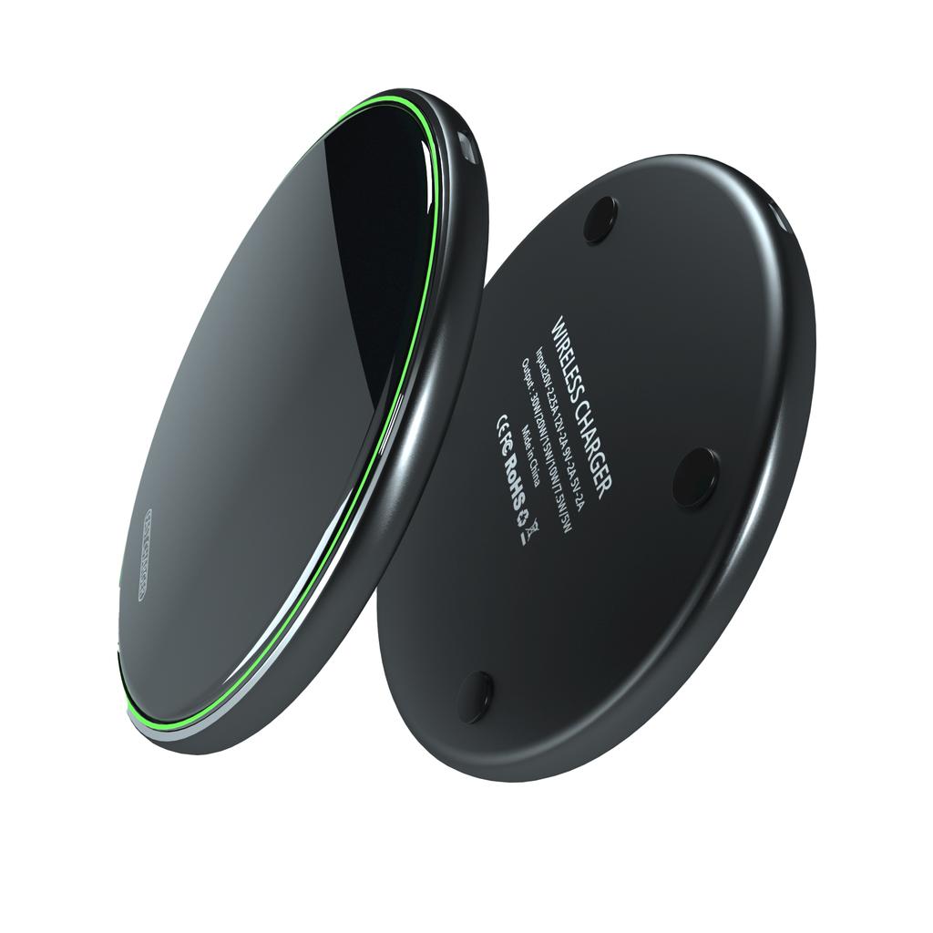 New 15W Wireless Charger Fast For iPhone 14 13 12 For Airpods Visible Wireless Charging Pad For Samsung S22 S10 Xiaomi Samsung