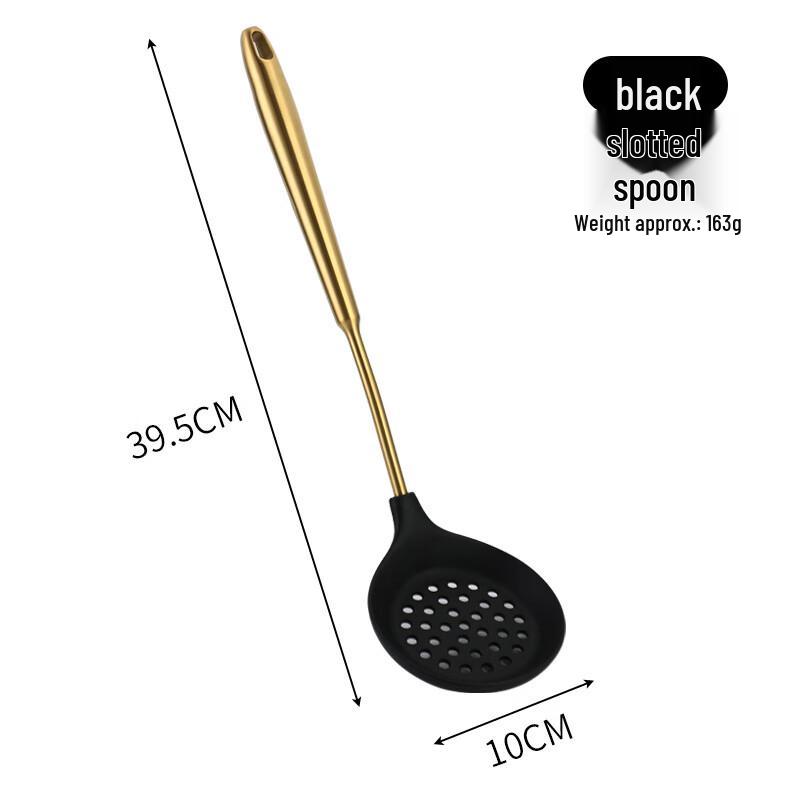 

ZISIZ Silicone Slotted Spoon Set