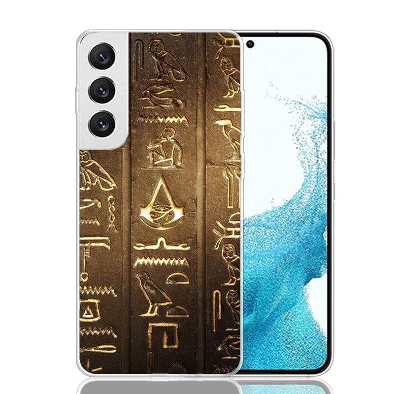 Egypt Nefertiti Anubis Ankh Pharaoh Phone Case For Samsung Galaxy S26 S25 Edge S24 S23 FE S22 Ultra S21 Plus S20 + Fundas Cover