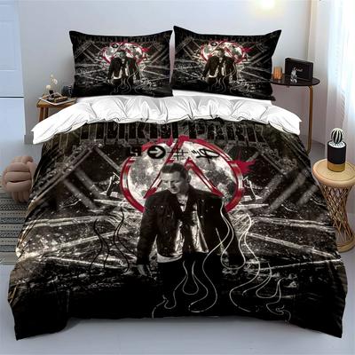 Rock Style Black Bedding Set Bedding Duvet Cover Set Duvet Cover Pillowcases  (1*Duvet Cover 2*Pillowcases, Without Duvet Insert)