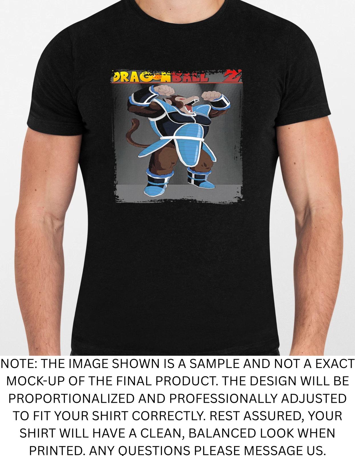 Men s and Women s T-shirts Dragonball Character Power Display Graphic L