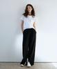 Yulago Slit Banding Wide Pants