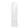 Pleasure Barbed Anti-Ejaculation Condom with Delay Ejaculation and Locking Ring - Adult Sex Sleeve for Couples
