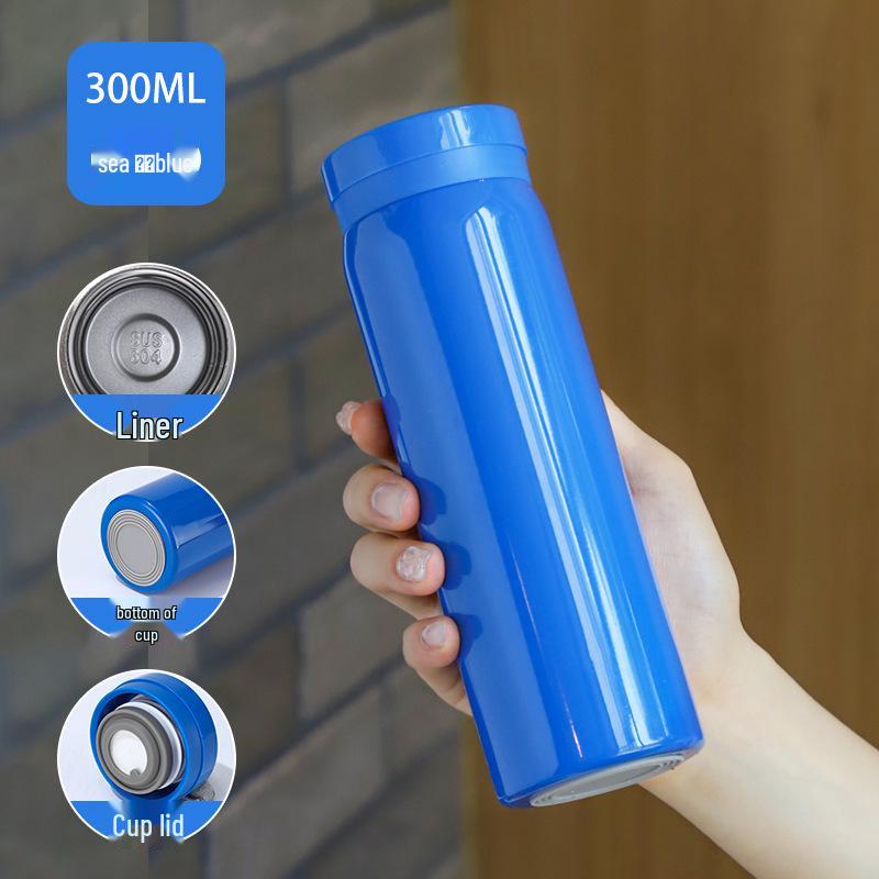 Starry Sky Mini Thermos Cup, Portable Engraved Water Cup for Men, Women, and Children, Cute, Fresh, and Creative Internet Celebrity Style.