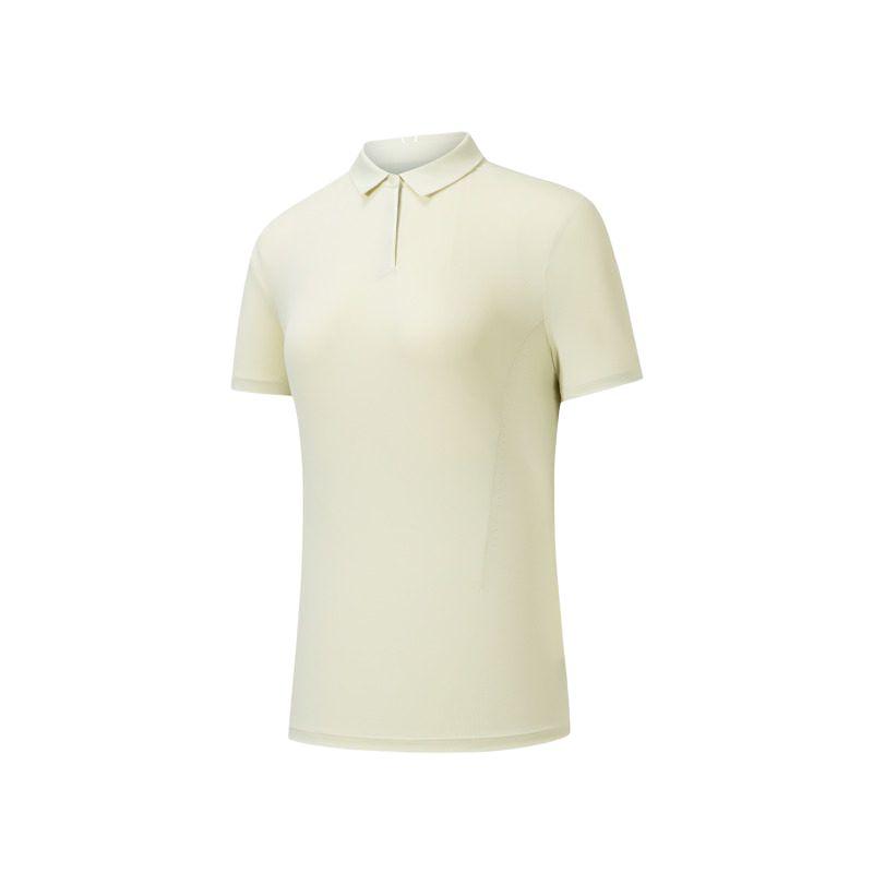 Anta Champion All-Weather Series Soft Simple Versatile Casual Short Sleeve Polo Shirt Women tops 162620107-6 S