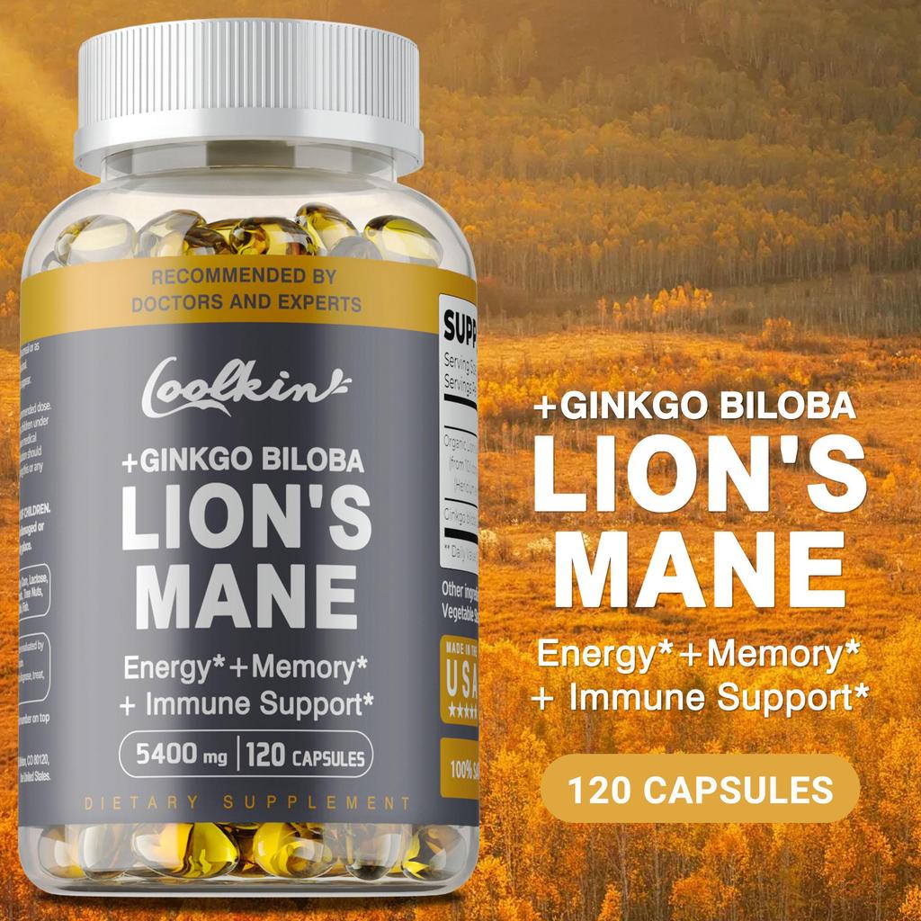 Lion's Mane 5400mg -Memory & Focus Booster, Cognitive Support