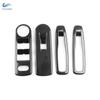 For Renault Clio 4 Clio4 2013-2016 LHD Carbon Fiber Texture Car Styling Door Armrest Panel Window Switch Button Frame Cover Trim