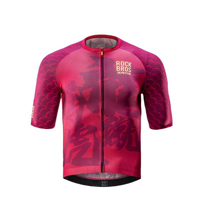 ROCKBROS Mens Cycling Jersey Short Sleeve Quick Dry Breathable Bike Shirt Mountain Road Spring Summer