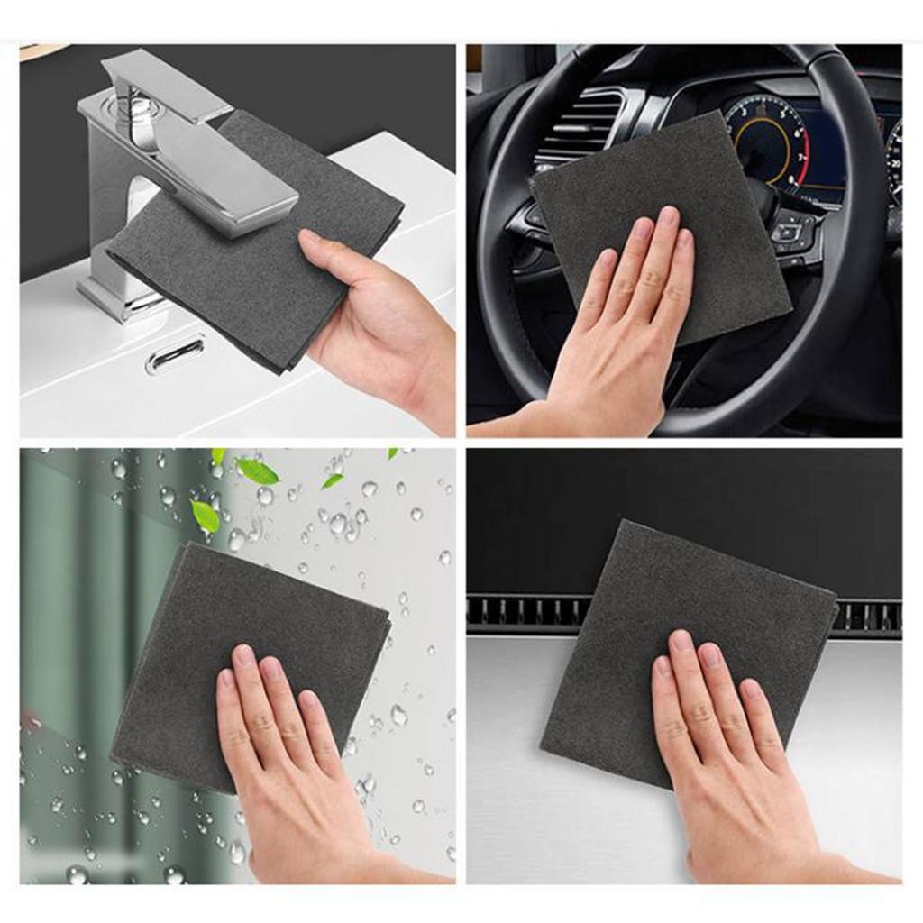 Window Towel Portable Versatile Thickened Strong Absorption Glass Cleaning Cloth for Home
