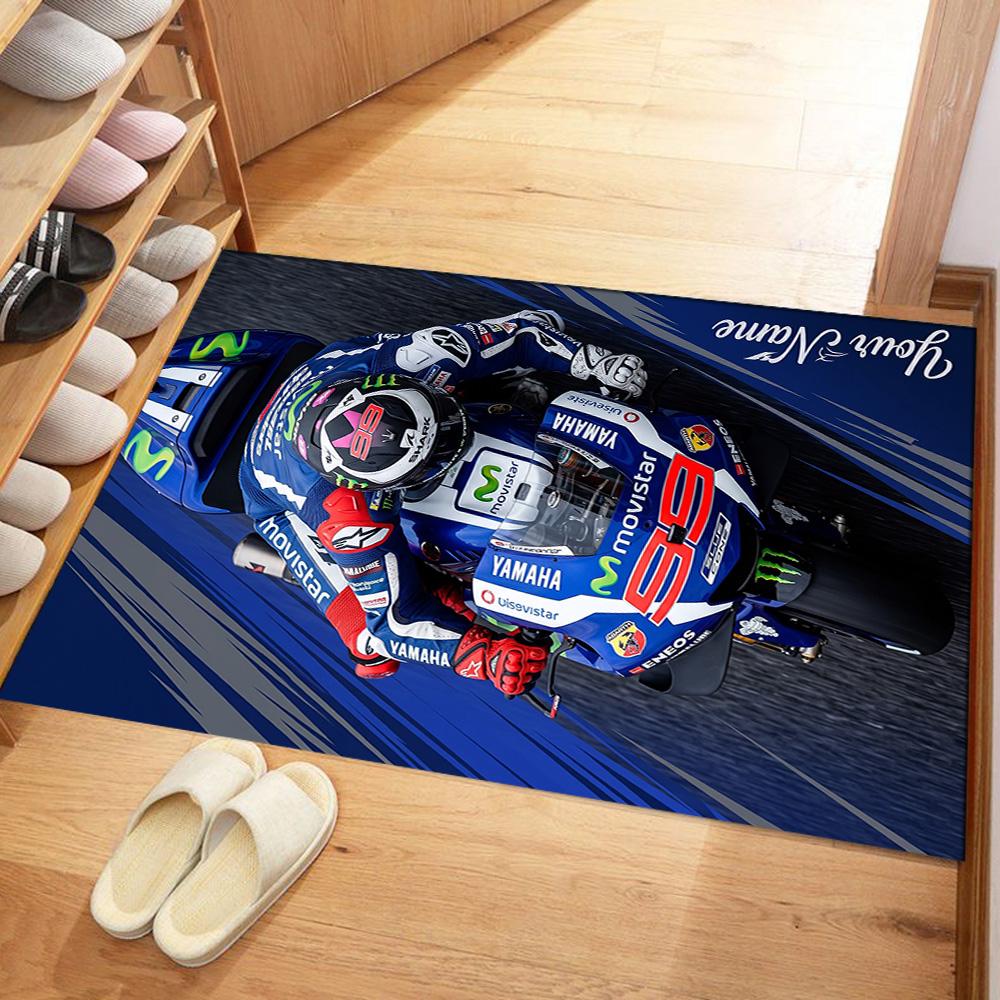 Jorge Lorenzo Customized Name Floor Rug Office Rug Suitable For Study Room Living Rooms Balcony Playrooms Antislip Rug Decorate Offices