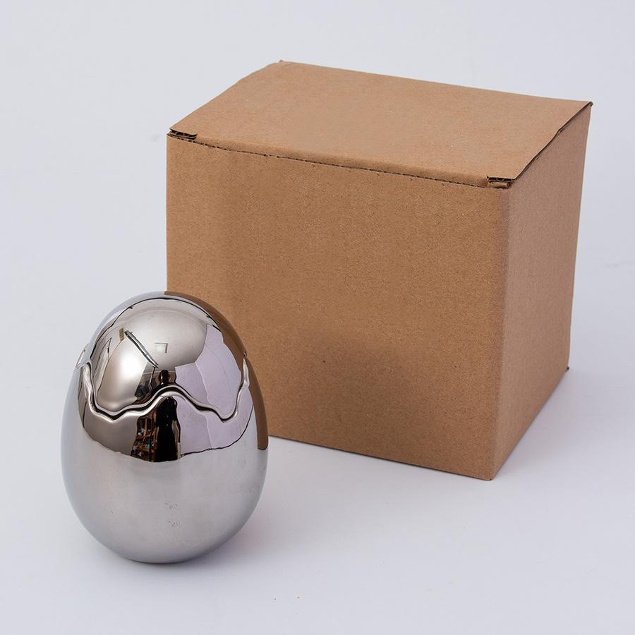 Ceramic eggshell candle container ornament with lid, high aesthetic value aromatherapy candle cup