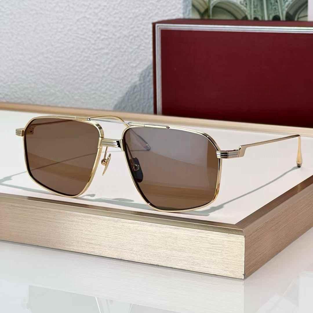 

Простые большие стильные модные трендовые роскошные винтажные солнцезащитные очки JAGGER Ultralight Titanium UV400 Retro Square Unisex 3A+ Quality