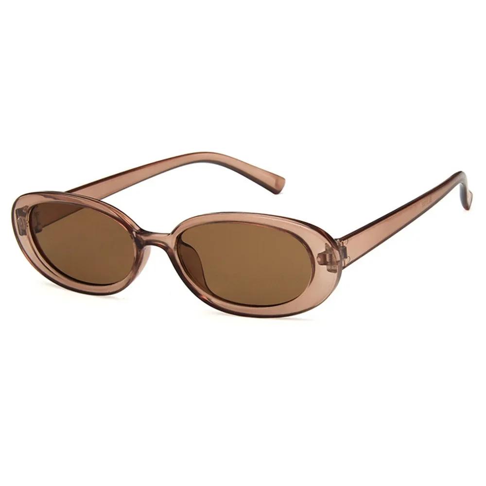 Pink Retro Sunglasses Oval Sunglasses Women Retro Brand Designer Vintage Ladies Cat Eye Pink Cycling Sun Glasses UV400