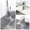 1pc Silicone Faucet Absorbent Kitchen Mat Sink Splash Catcher Countertop Protector Mat Draining Pad for Bathroom Kitchen Gadgets