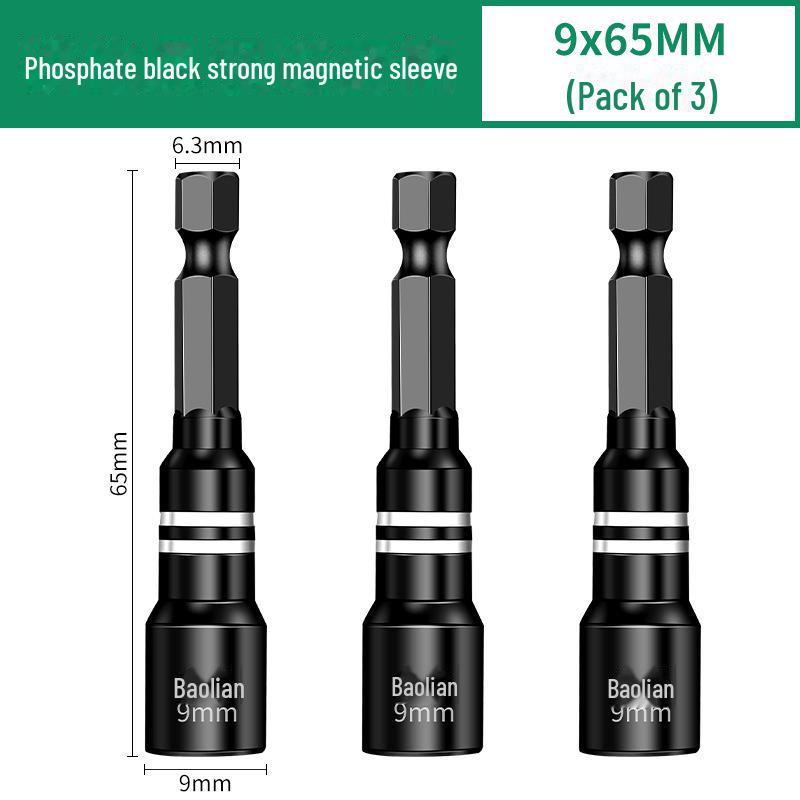 8mm Hex Magnetic Sleeve Screwdriver Head for Disassembly and Installation