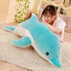 Cute Dolphin Stuffed Toys Soft Dolphin Sofa Pillow Sleeping Pillow Dolphin Plush Toy  Girls Gift