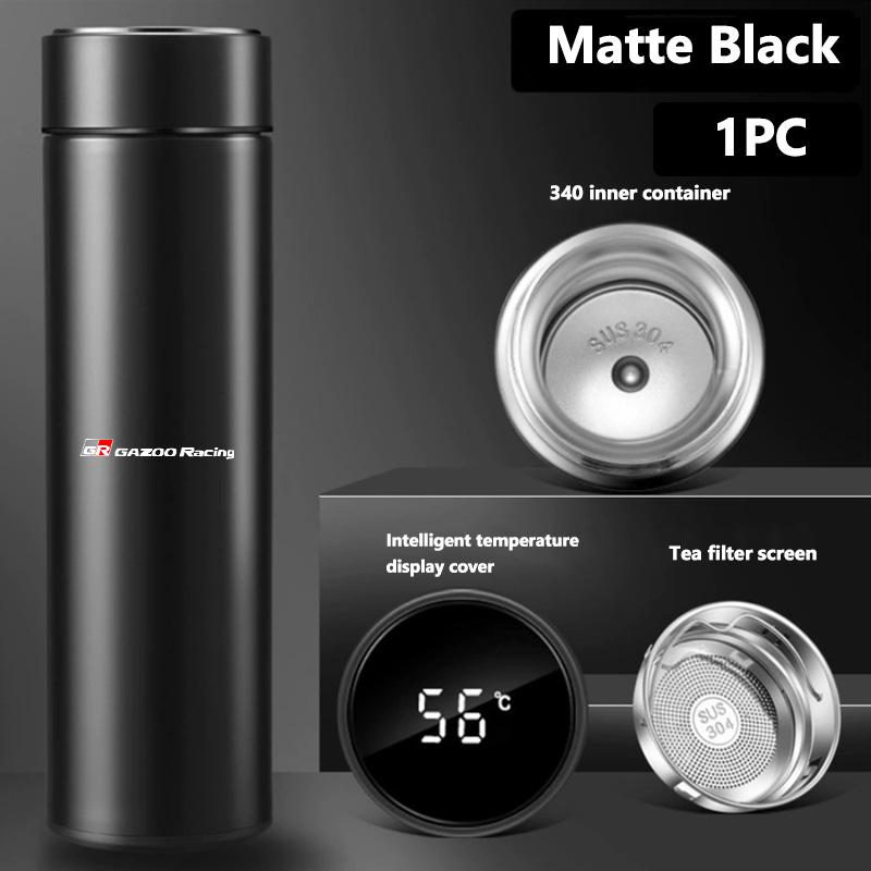 For Toyota Car Logo Badge Intelligent Thermos Cup Auto Smart Digital Thermos Cups Supra Aygo Prado RAV4 Hilux Yaris Corolla