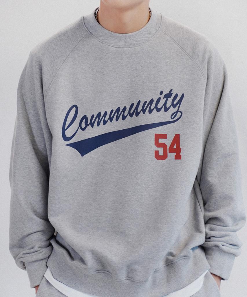 Deomail [Set]Community 54 Sweat Shirts Pants - Gray
