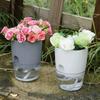 10/5 Stück Selbstbewässernder Plastik-Blumentopf Doppelschicht Hydroponik-Pflanzen Bonsai-Topf Vasen Sukkulenten-Topf Heim-Büro-Dekor