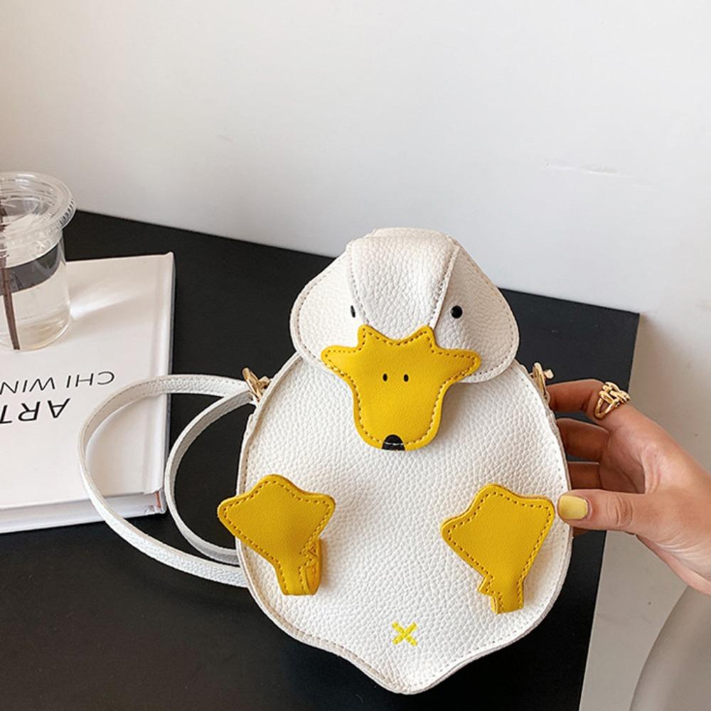 Contrast Color Duck Shape Bag Cute Crossbody Bag Fashion Cartoon Duck Bag  Girls