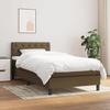 Slatted Bed Base with Mattress - Maison Exclusive - Dark Brown - 80x200 Cm - Adjustable Headboard