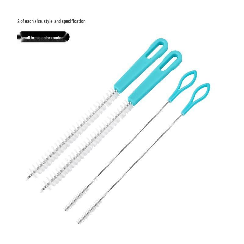 Lotus Root Hole Cleaning Brush Set: Clean Milk Bottles, Cups, Straws, and Icing Tips with Stainless Steel Brushes