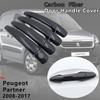 4 Pcs Carbon Fiber Door Handle Cover Catch Car Accessories for Peugeot Partner 2008 2009 2010 2011 2012 2013 2014 2015 2016 2017