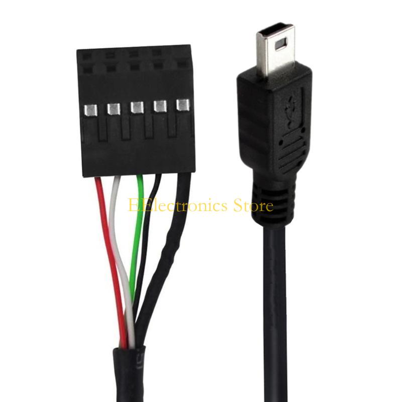 B03C 50cm USB 2.0 Mini 5Pin Male to 9Pin Female Header Cable Motherboard Header