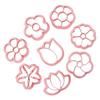 Pack Of 8 Flower Cookie Molds for Baking Enthusiasts Biscuit Fondant Embosser Stamp Rusts Resistant Dessert Bakewares
