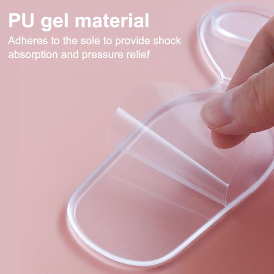 1/2/3/4 Pairs Transparent Shoes Heel Pads Anti-Slip Heel Liner Protectors Cushion Too Big Loose Shoes Heel Inserts Filler Blister Prevention Pain