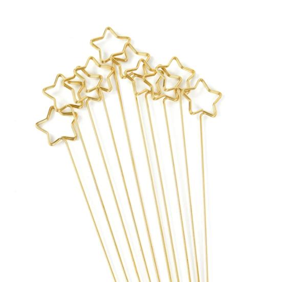 100 Pcs Metal Floral Place Card Holder Round Star Heart Shape
