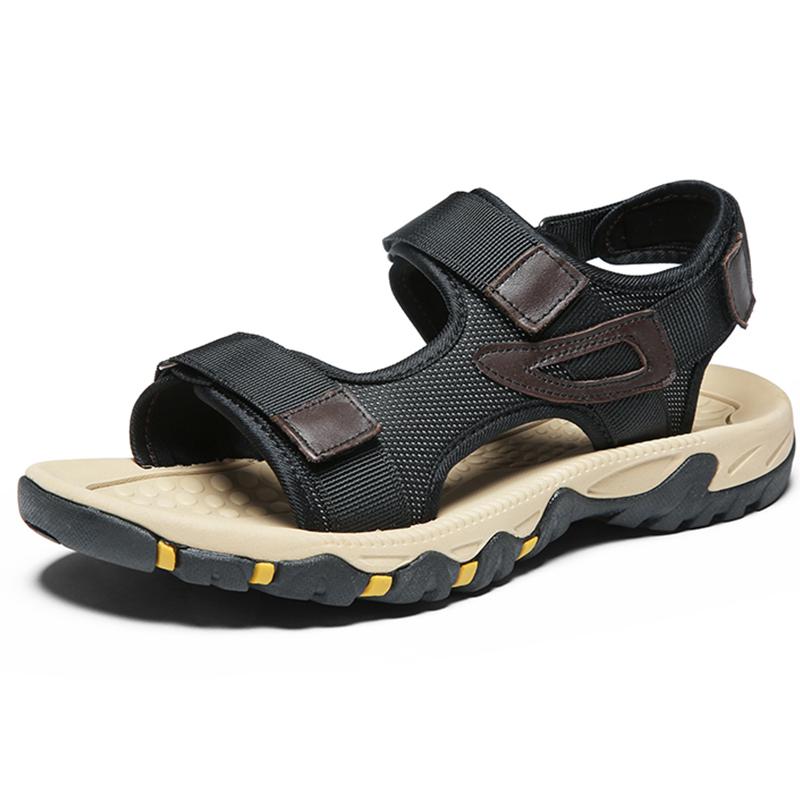 Men Sandals Summer Fashion Lightweight Casual Leather Bell Shoes Large Size 39 47 Comfortable