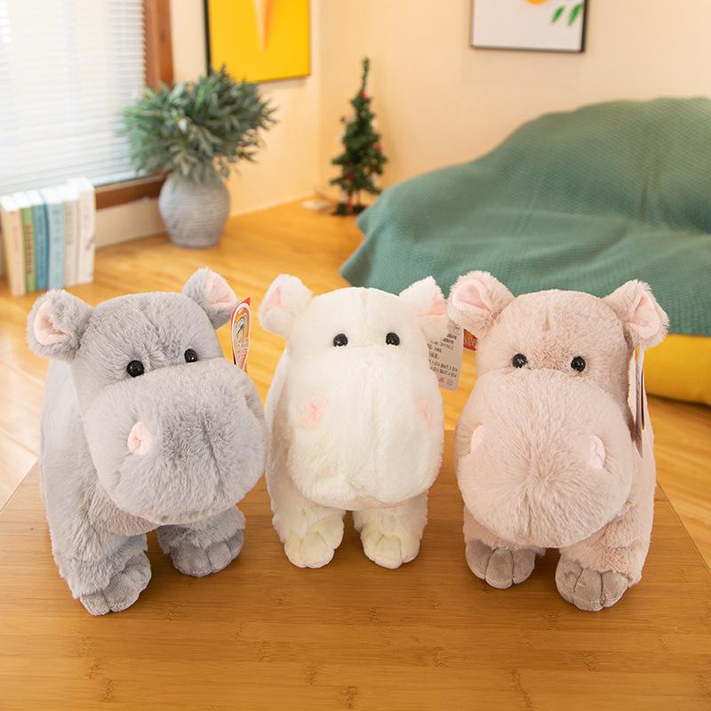 Cute Hippo Animal Plush Doll Toy Healing Cute Gift Companionship Soothing Girlfriend Gifts For Girls