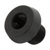 Billiard Cue Bottom Cover Aluminum Alloy Plastic Rear Plug Pool Stick Bumper Protector Black