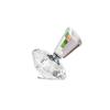 Kristallglas Emulsionsspenderflasche Diamantform Parfümflasche Klarglasbehälter Heim Badezimmer Schmuckstück Geburtstagsgeschenk